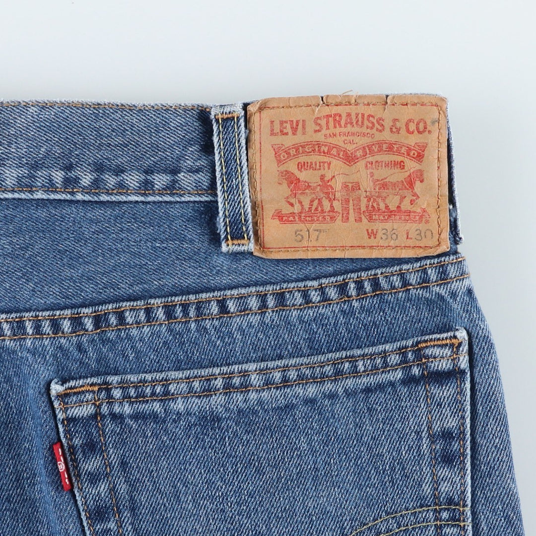 Levi's 517 Bootcut Denim Pants, Men's Size 37 unclear blue type Vintage Second Hand