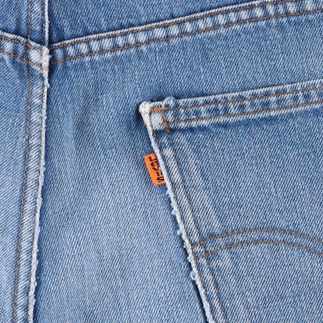 ~90'S Levi's Orange Tab Bootcut Denim Pants, Men's W36 (approx.), Vintage unclear blue type Vintage Second Hand
