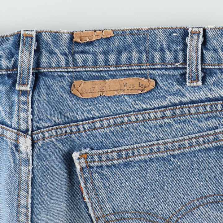 ~90'S Levi's 40517-0215 Bootcut Denim Pants, Made in USA, Men's W31 (approx.), Vintage cotton blue type Vintage Second Hand