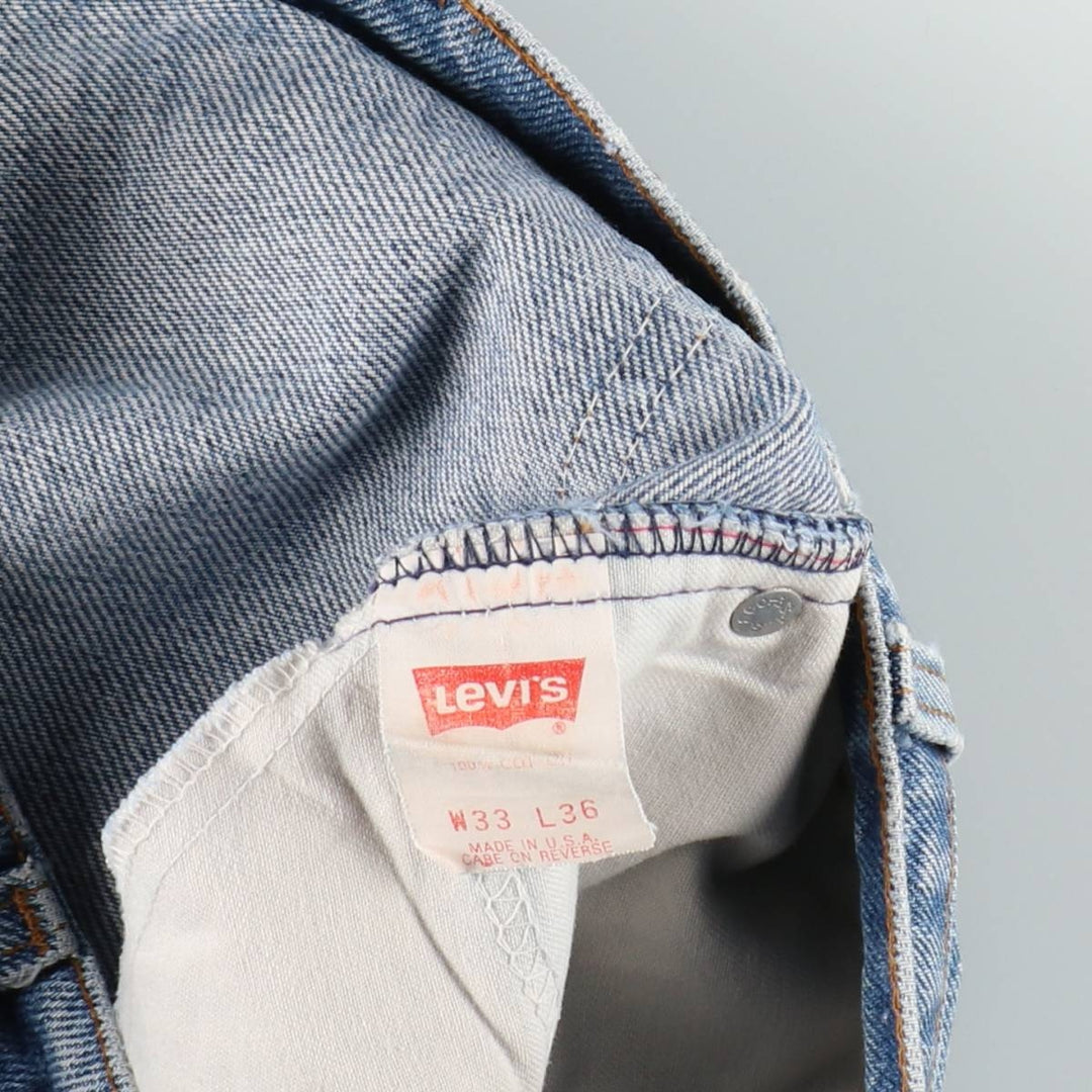 ~90'S Levi's 40517-0215 Bootcut Denim Pants, Made in USA, Men's W31 (approx.), Vintage cotton blue type Vintage Second Hand