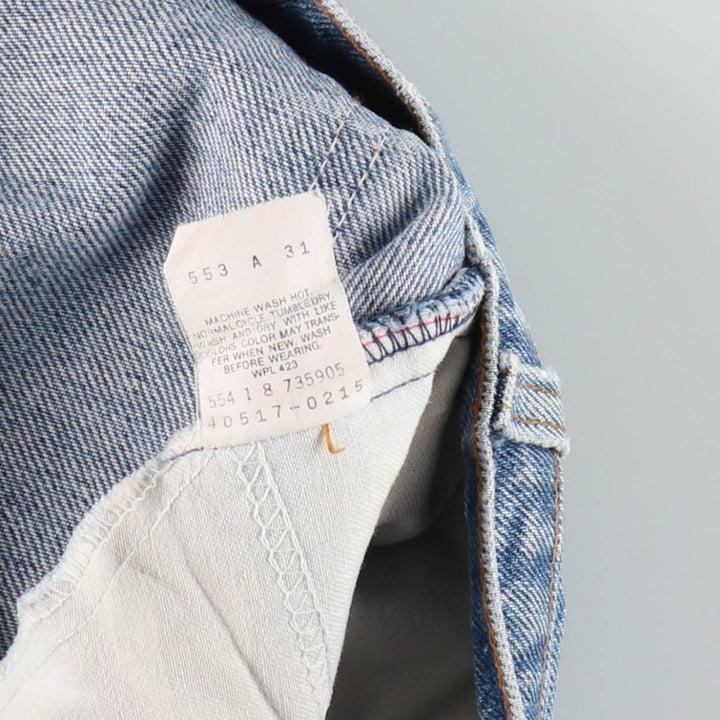 ~90'S Levi's 40517-0215 Bootcut Denim Pants, Made in USA, Men's W31 (approx.), Vintage cotton blue type Vintage Second Hand