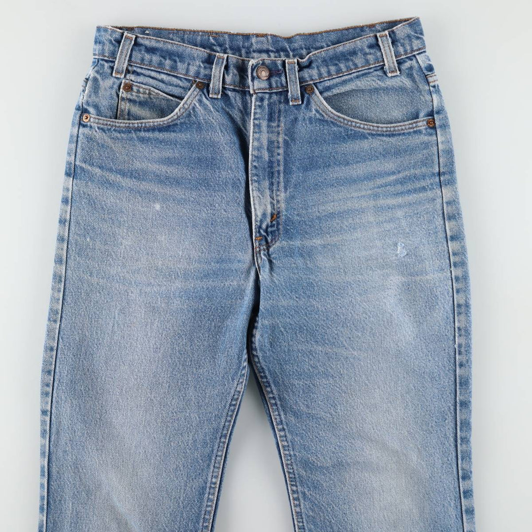 ~90'S Levi's 40517-0215 Bootcut Denim Pants, Made in USA, Men's W31 (approx.), Vintage cotton blue type Vintage Second Hand