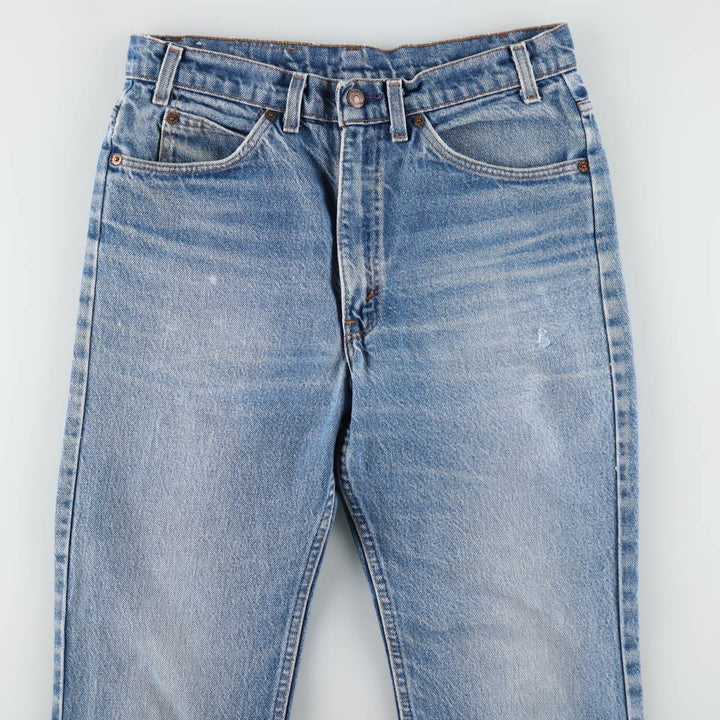 ~90'S Levi's 40517-0215 Bootcut Denim Pants, Made in USA, Men's W31 (approx.), Vintage cotton blue type Vintage Second Hand