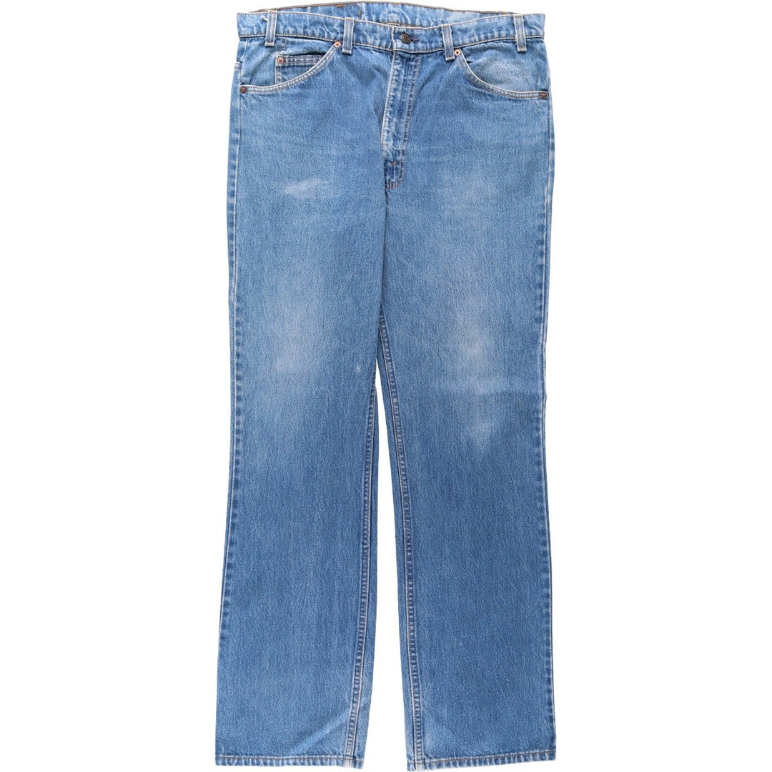 80s-90'S Levi's 40517-0215 Orange Tab Bootcut Denim Pants, Made in USA, Men's W37 (approx.), Vintage cotton blue type Vintage Second Hand