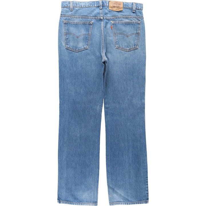 80s-90'S Levi's 40517-0215 Orange Tab Bootcut Denim Pants, Made in USA, Men's W37 (approx.), Vintage cotton blue type Vintage Second Hand