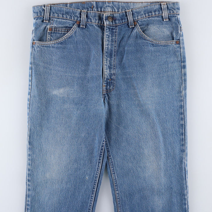 80s-90'S Levi's 40517-0215 Orange Tab Bootcut Denim Pants, Made in USA, Men's W37 (approx.), Vintage cotton blue type Vintage Second Hand