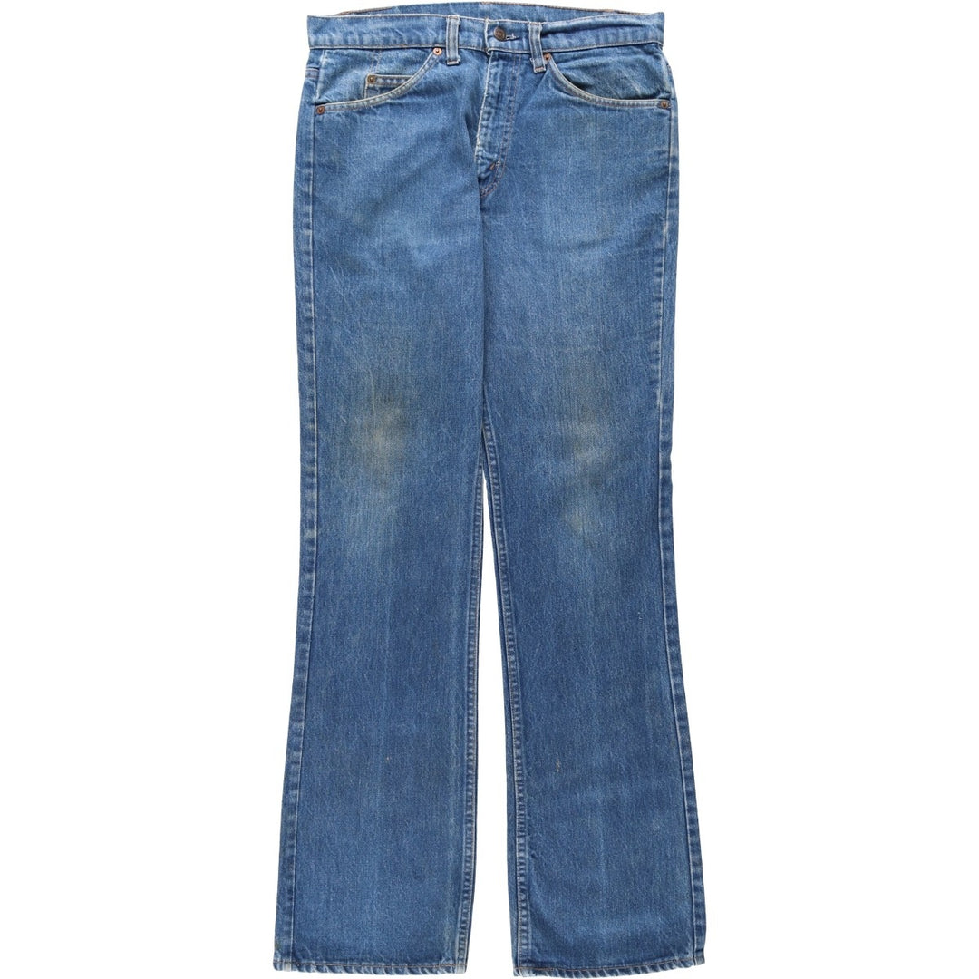 1980'S Levi's Orange Tab Flare Cut Denim Pants, Men's Size W32 (approx.), Vintage unclear blue type Vintage Second Hand