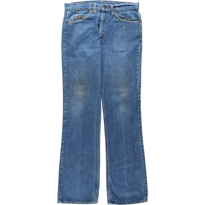 1980'S Levi's Orange Tab Flare Cut Denim Pants, Men's Size W32 (approx.), Vintage unclear blue type Vintage Second Hand