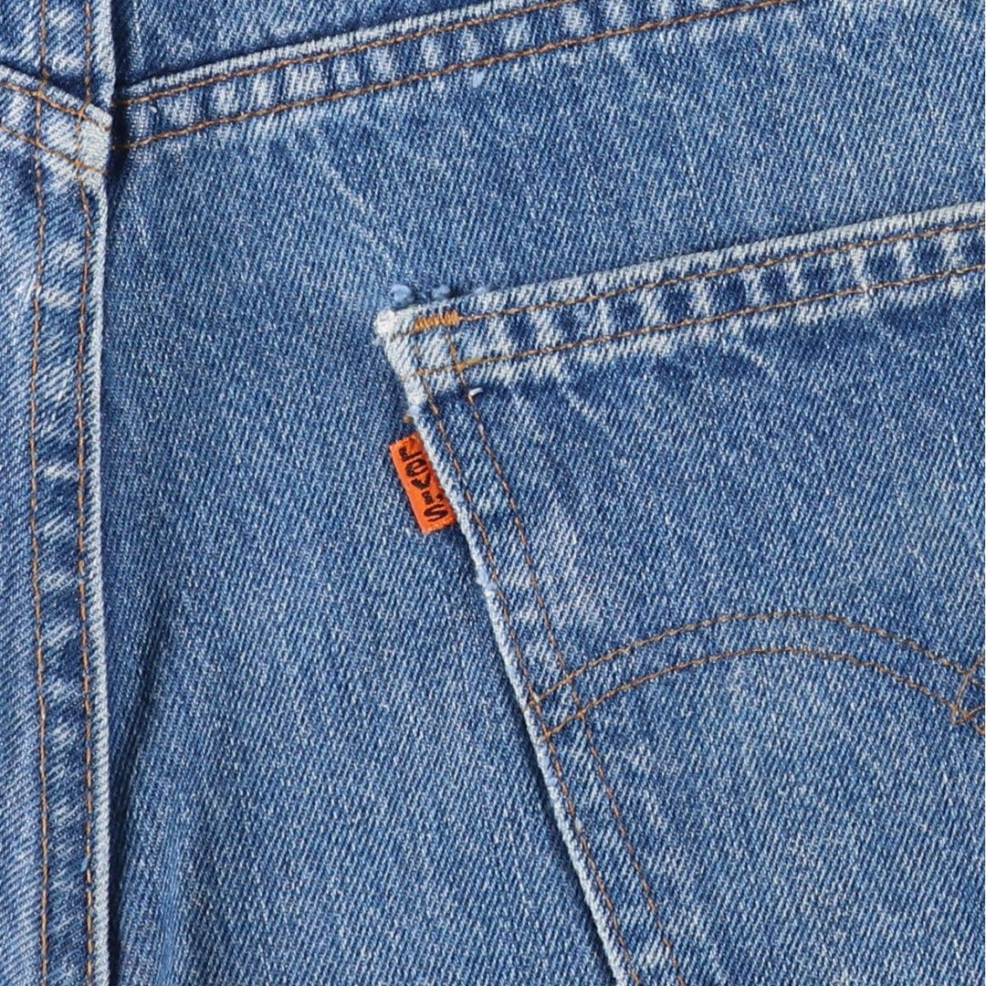 1980'S Levi's Orange Tab Flare Cut Denim Pants, Men's Size W32 (approx.), Vintage unclear blue type Vintage Second Hand