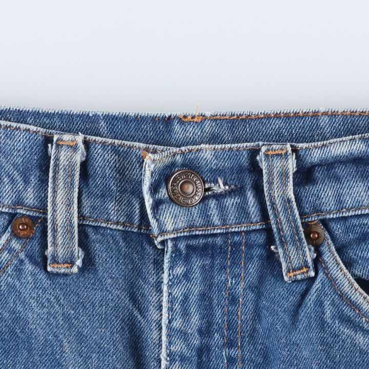1980'S Levi's Orange Tab Flare Cut Denim Pants, Men's Size W32 (approx.), Vintage unclear blue type Vintage Second Hand