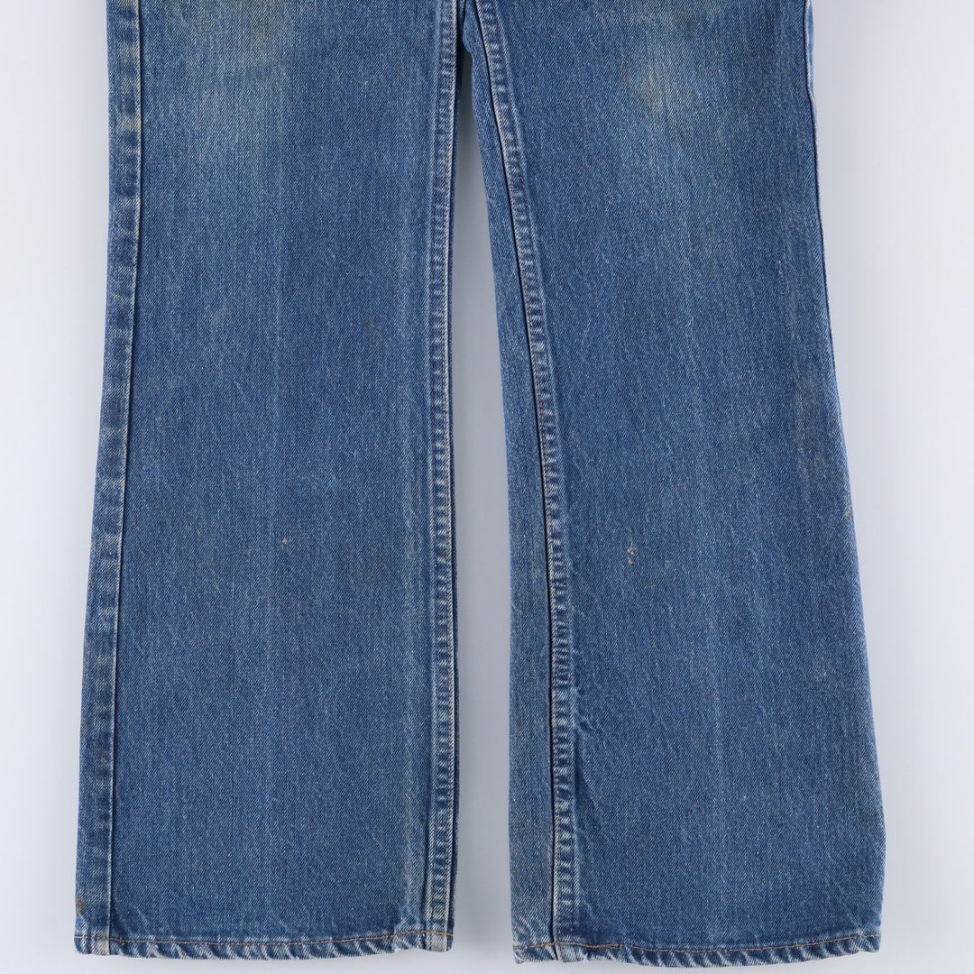 1980'S Levi's Orange Tab Flare Cut Denim Pants, Men's Size W32 (approx.), Vintage unclear blue type Vintage Second Hand