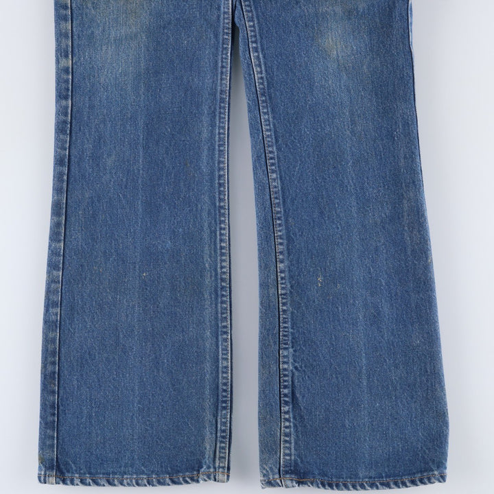 1980'S Levi's Orange Tab Flare Cut Denim Pants, Men's Size W32 (approx.), Vintage unclear blue type Vintage Second Hand