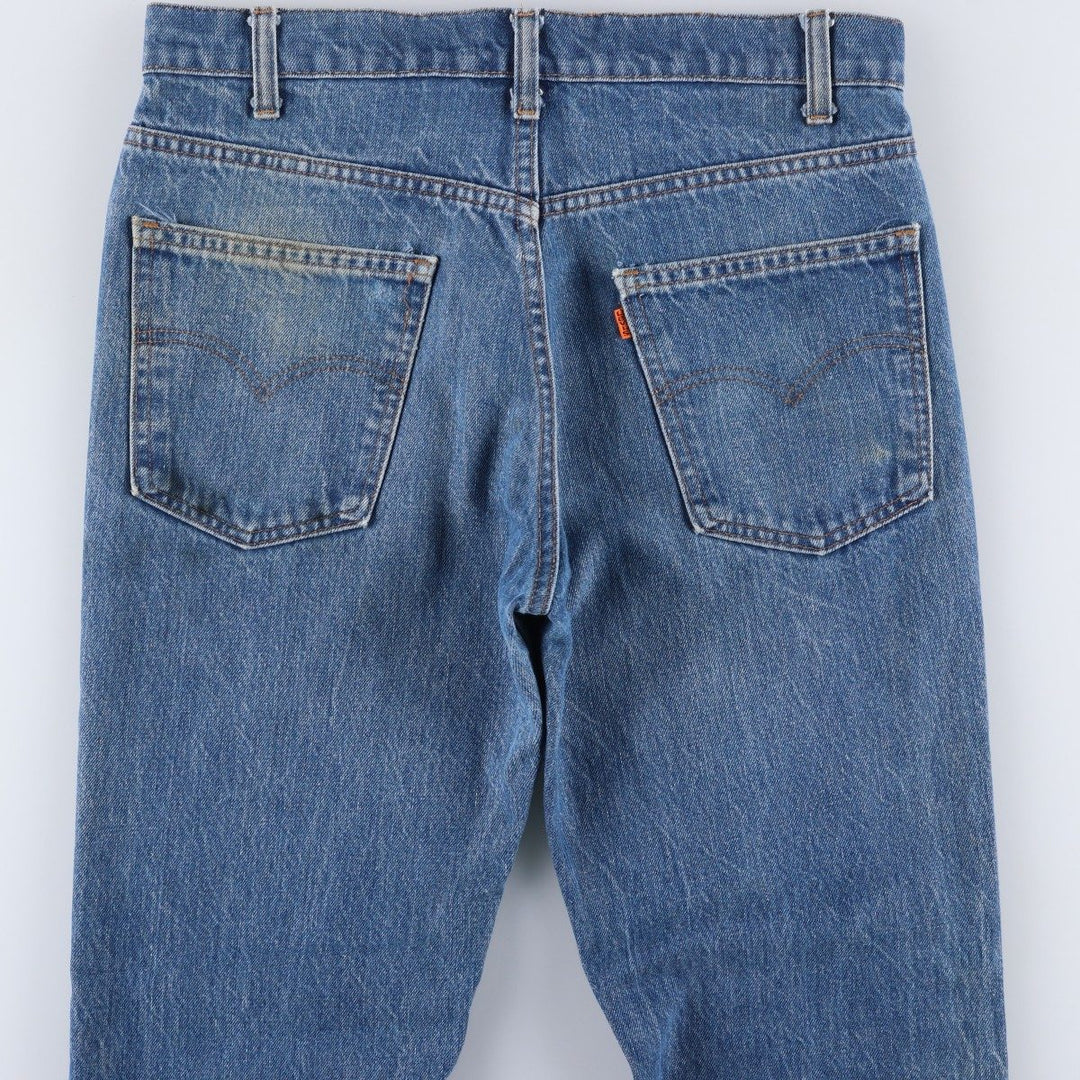 1980'S Levi's Orange Tab Flare Cut Denim Pants, Men's Size W32 (approx.), Vintage unclear blue type Vintage Second Hand