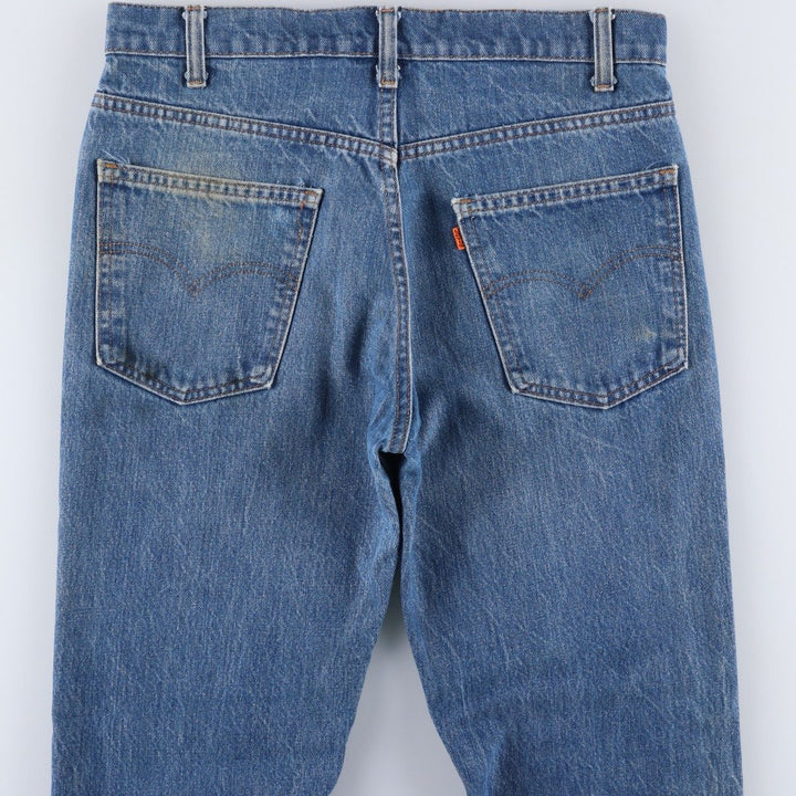 1980'S Levi's Orange Tab Flare Cut Denim Pants, Men's Size W32 (approx.), Vintage unclear blue type Vintage Second Hand