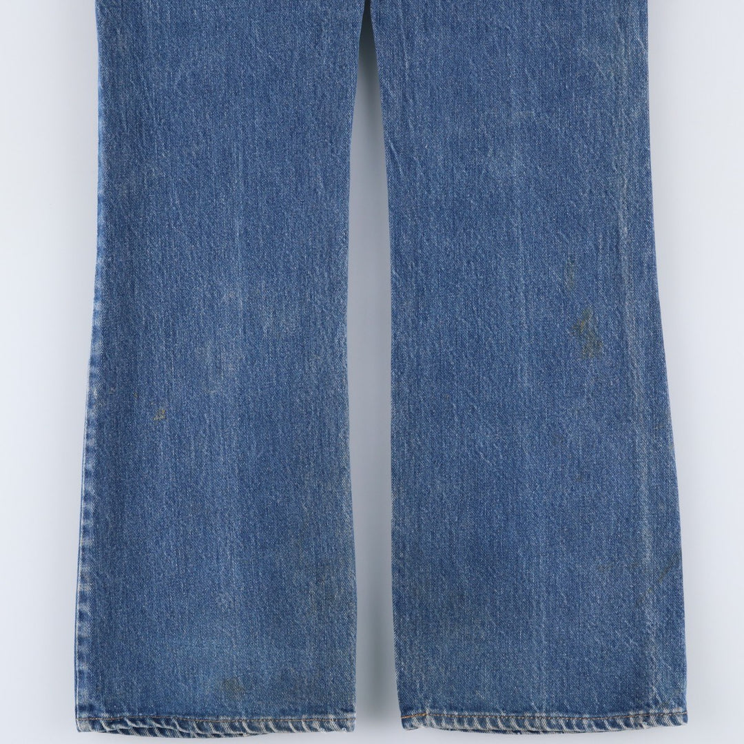1980'S Levi's Orange Tab Flare Cut Denim Pants, Men's Size W32 (approx.), Vintage unclear blue type Vintage Second Hand
