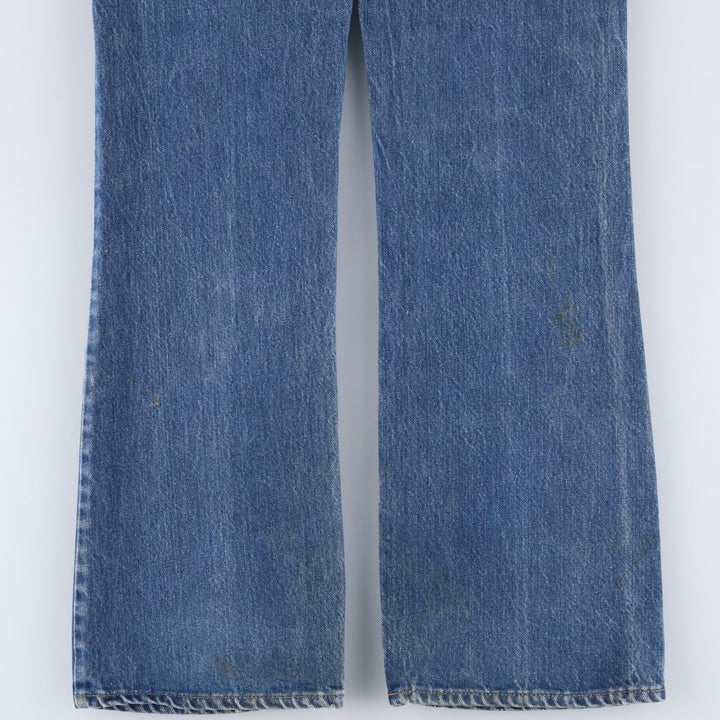 1980'S Levi's Orange Tab Flare Cut Denim Pants, Men's Size W32 (approx.), Vintage unclear blue type Vintage Second Hand