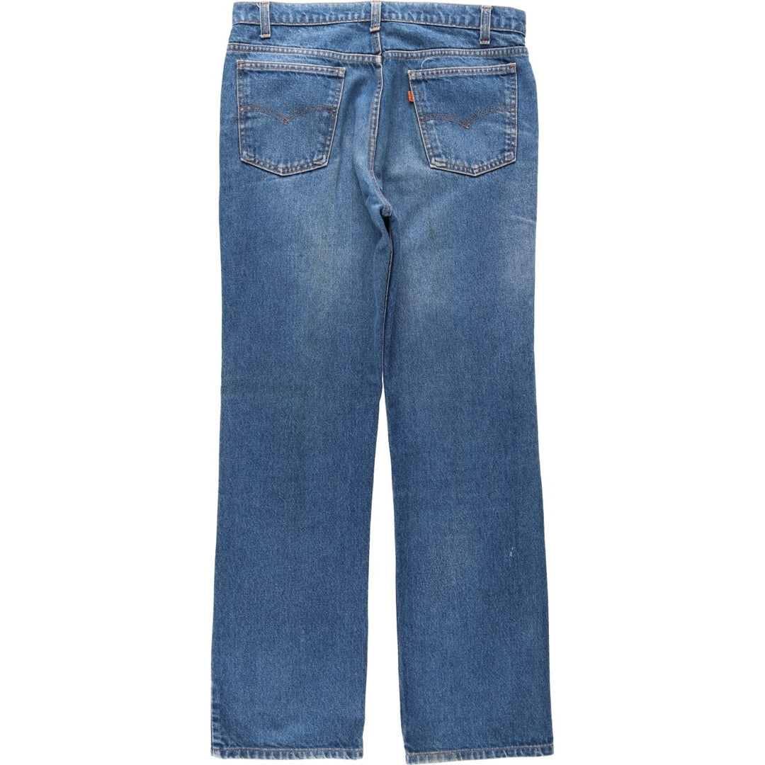 90'S Levi's 20517-0217 Orange Tab Bootcut Denim Pants, Made in USA, Men's Size 36, Vintage cotton blue type Vintage Second Hand