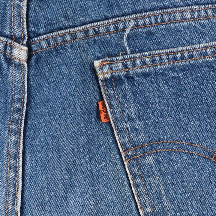 90'S Levi's 20517-0217 Orange Tab Bootcut Denim Pants, Made in USA, Men's Size 36, Vintage cotton blue type Vintage Second Hand