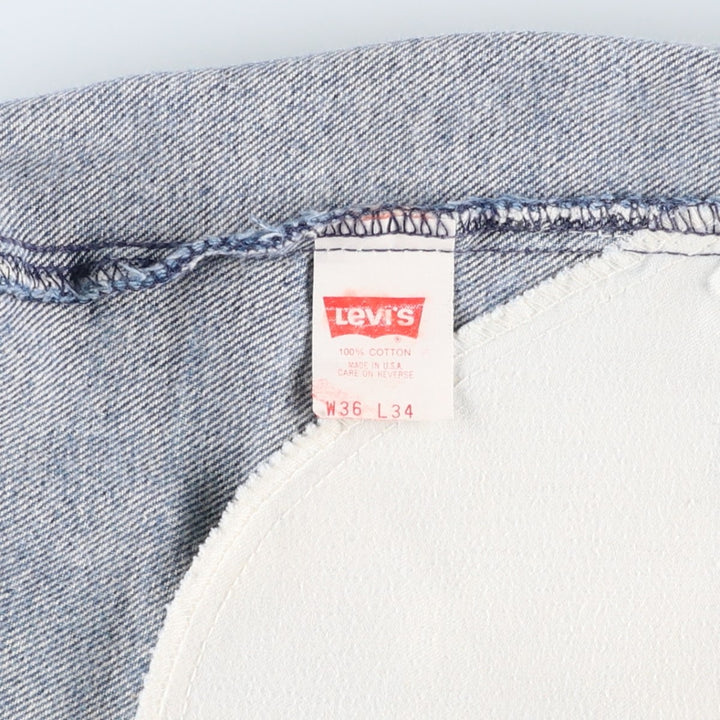 90'S Levi's 20517-0217 Orange Tab Bootcut Denim Pants, Made in USA, Men's Size 36, Vintage cotton blue type Vintage Second Hand