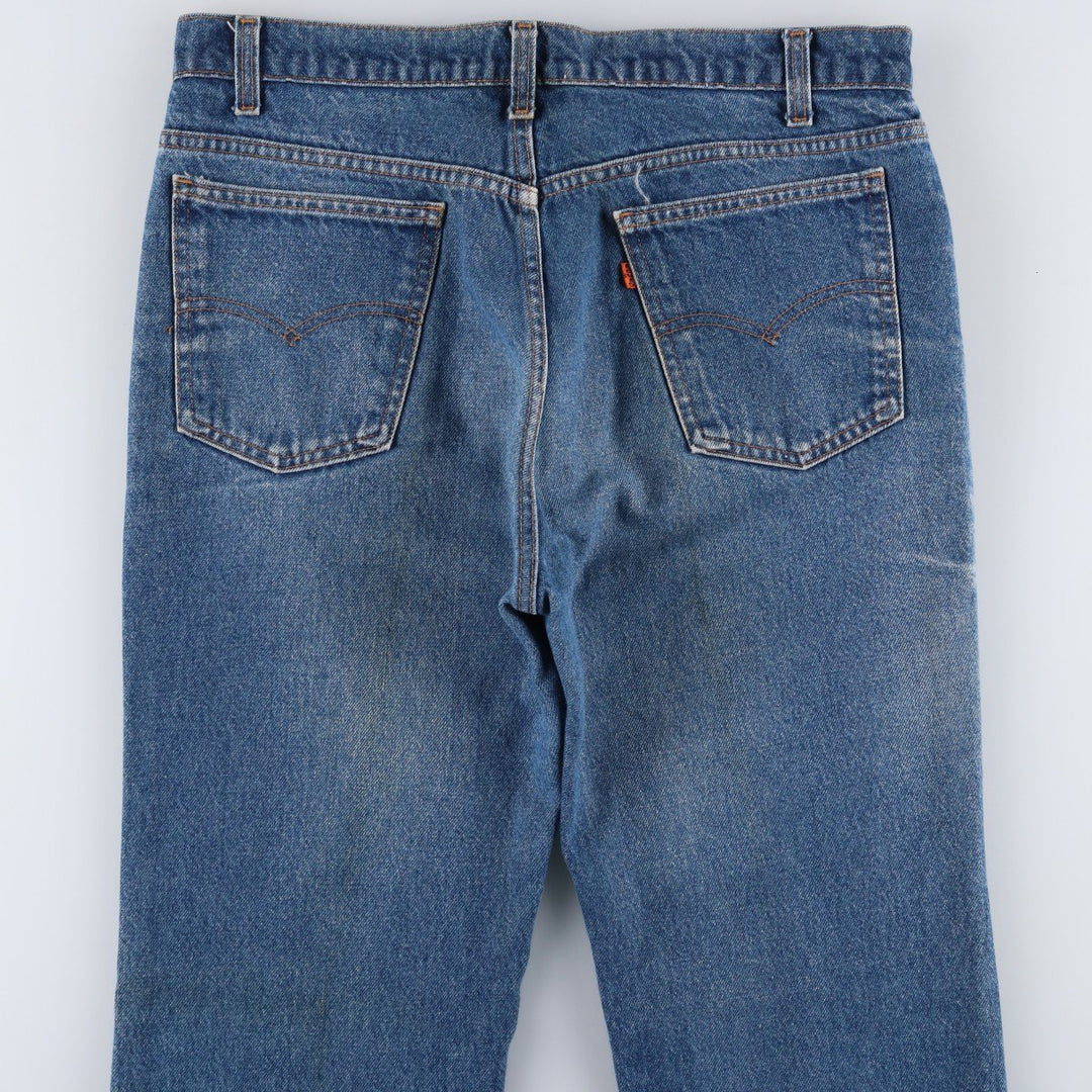 90'S Levi's 20517-0217 Orange Tab Bootcut Denim Pants, Made in USA, Men's Size 36, Vintage cotton blue type Vintage Second Hand