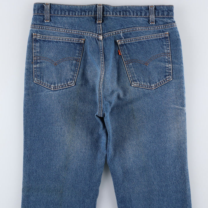 90'S Levi's 20517-0217 Orange Tab Bootcut Denim Pants, Made in USA, Men's Size 36, Vintage cotton blue type Vintage Second Hand