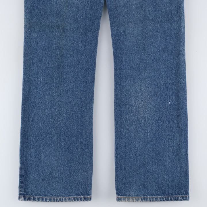 90'S Levi's 20517-0217 Orange Tab Bootcut Denim Pants, Made in USA, Men's Size 36, Vintage cotton blue type Vintage Second Hand