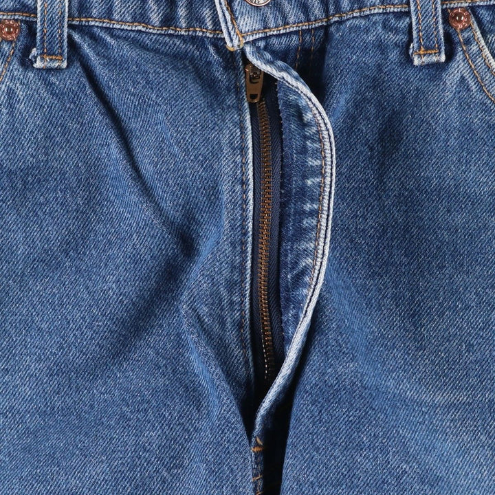 1990'S Levi's 40517-0215 Orange Tab Bootcut Denim Pants, Made in USA, Men's Size W36 (approx.), Vintage cotton blue type Vintage Second Hand