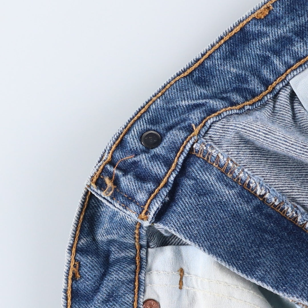 1990'S Levi's 40517-0215 Orange Tab Bootcut Denim Pants, Made in USA, Men's Size W36 (approx.), Vintage cotton blue type Vintage Second Hand
