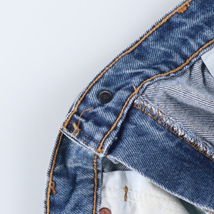 1990'S Levi's 40517-0215 Orange Tab Bootcut Denim Pants, Made in USA, Men's Size W36 (approx.), Vintage cotton blue type Vintage Second Hand
