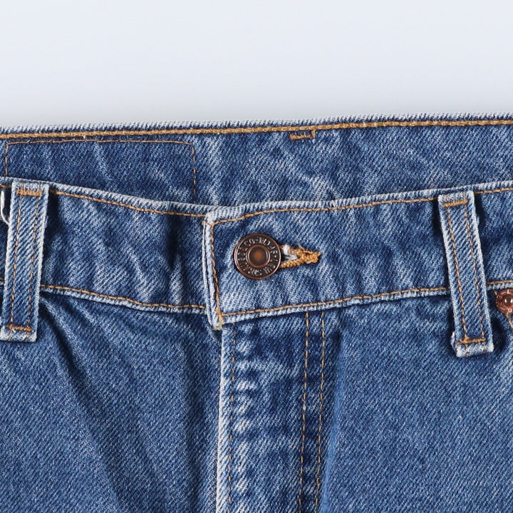 1990'S Levi's 40517-0215 Orange Tab Bootcut Denim Pants, Made in USA, Men's Size W36 (approx.), Vintage cotton blue type Vintage Second Hand