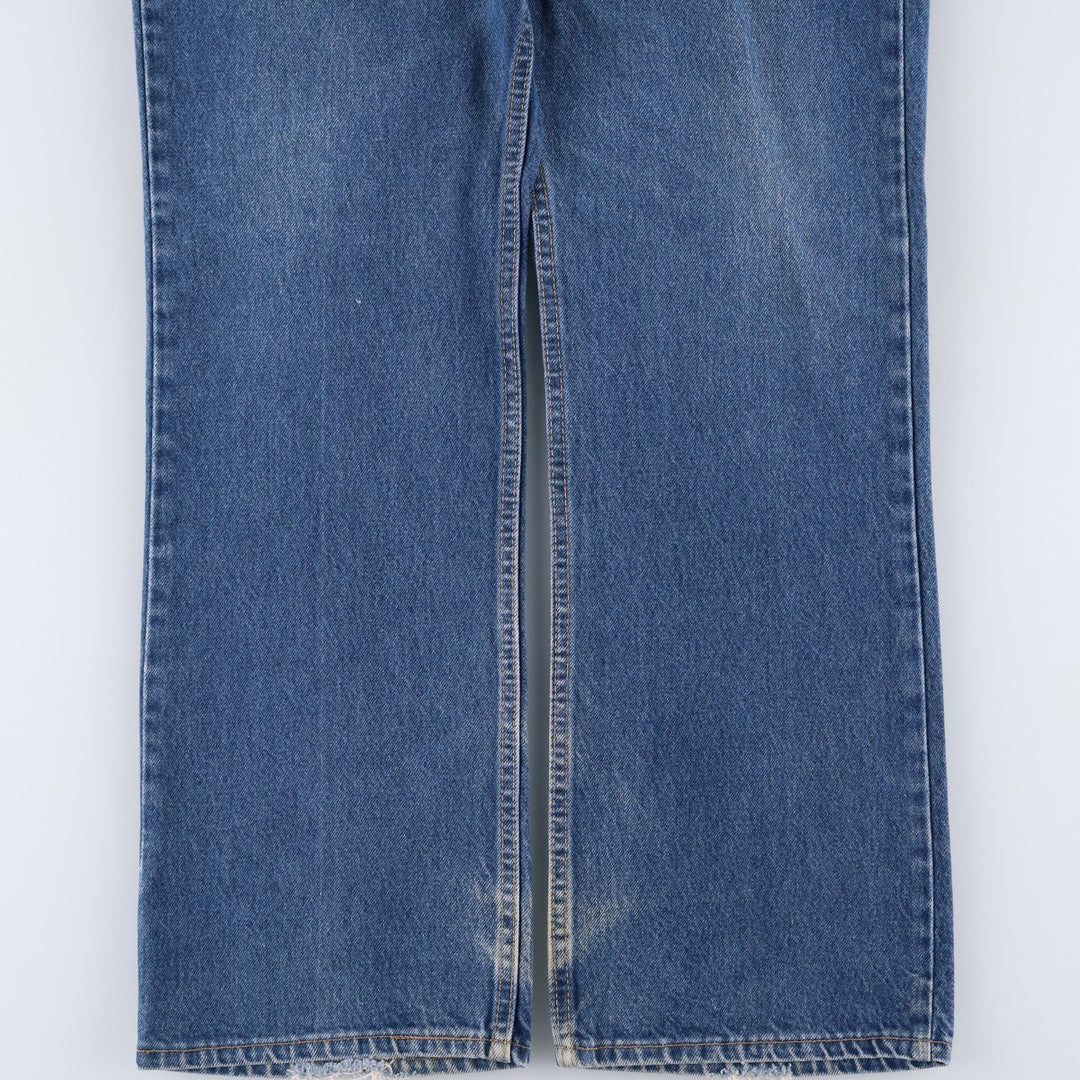 1990'S Levi's 40517-0215 Orange Tab Bootcut Denim Pants, Made in USA, Men's Size W36 (approx.), Vintage cotton blue type Vintage Second Hand