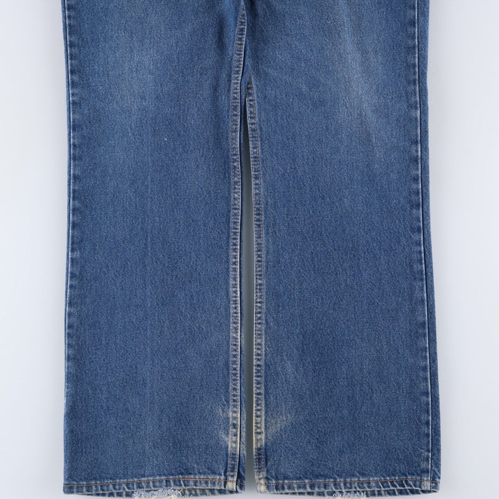 1990'S Levi's 40517-0215 Orange Tab Bootcut Denim Pants, Made in USA, Men's Size W36 (approx.), Vintage cotton blue type Vintage Second Hand