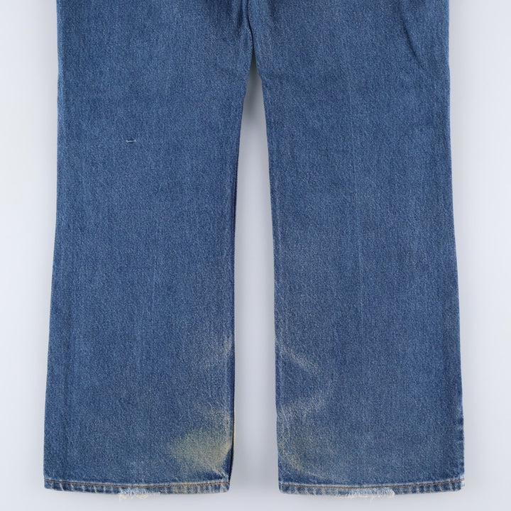 1990'S Levi's 40517-0215 Orange Tab Bootcut Denim Pants, Made in USA, Men's Size W36 (approx.), Vintage cotton blue type Vintage Second Hand