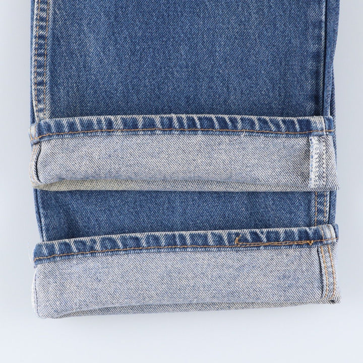 1990'S Levi's 40517-0215 Orange Tab Bootcut Denim Pants, Made in USA, Men's Size W36 (approx.), Vintage cotton blue type Vintage Second Hand