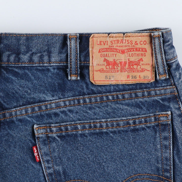 Levi's 517 Bootcut Denim Pants, Men's Size 37 cotton blue type Vintage Second Hand