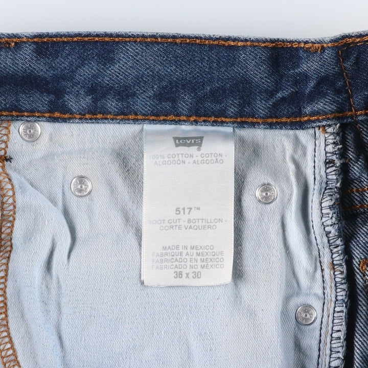 Levi's 517 Bootcut Denim Pants, Men's Size 37 cotton blue type Vintage Second Hand