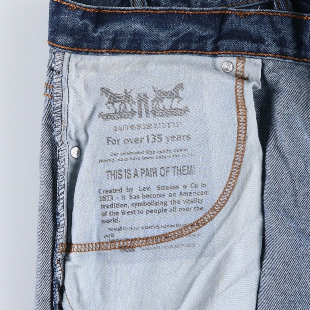 Levi's 517 Bootcut Denim Pants, Men's Size 37 cotton blue type Vintage Second Hand