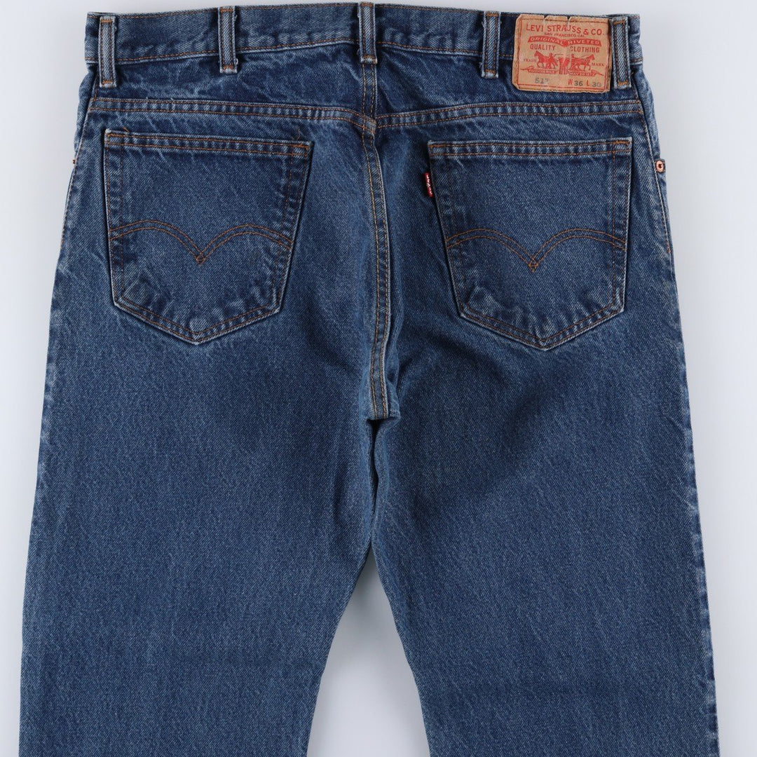 Levi's 517 Bootcut Denim Pants, Men's Size 37 cotton blue type Vintage Second Hand