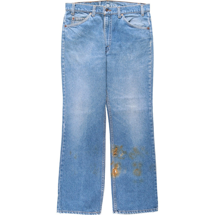 90'S Levi's 517 Orange Tab Bootcut Denim Pants, Men's Size W34 (approx.), Vintage unclear blue type Vintage Second Hand