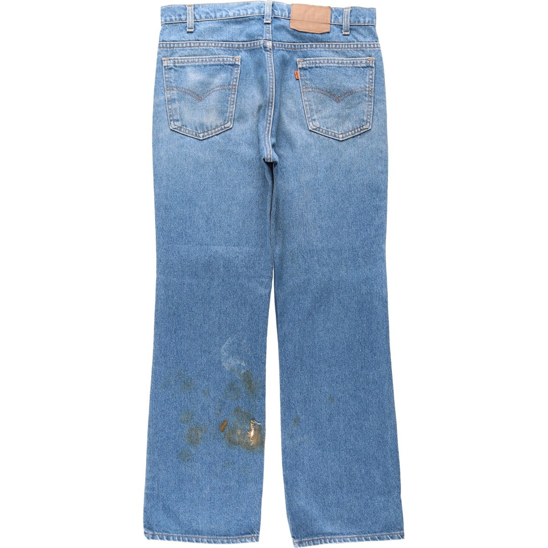 90'S Levi's 517 Orange Tab Bootcut Denim Pants, Men's Size W34 (approx.), Vintage unclear blue type Vintage Second Hand