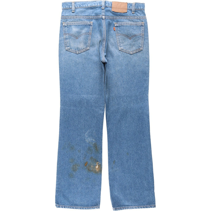 90'S Levi's 517 Orange Tab Bootcut Denim Pants, Men's Size W34 (approx.), Vintage unclear blue type Vintage Second Hand