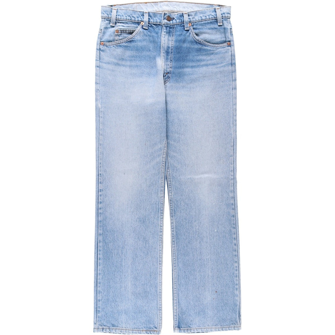 Vintage 80s-90'S Levi's 20517-0217 Orange Tab Bootcut Denim Pants, Made in USA, Men's Size 34 cotton Blue type light blue Vintage Second Hand