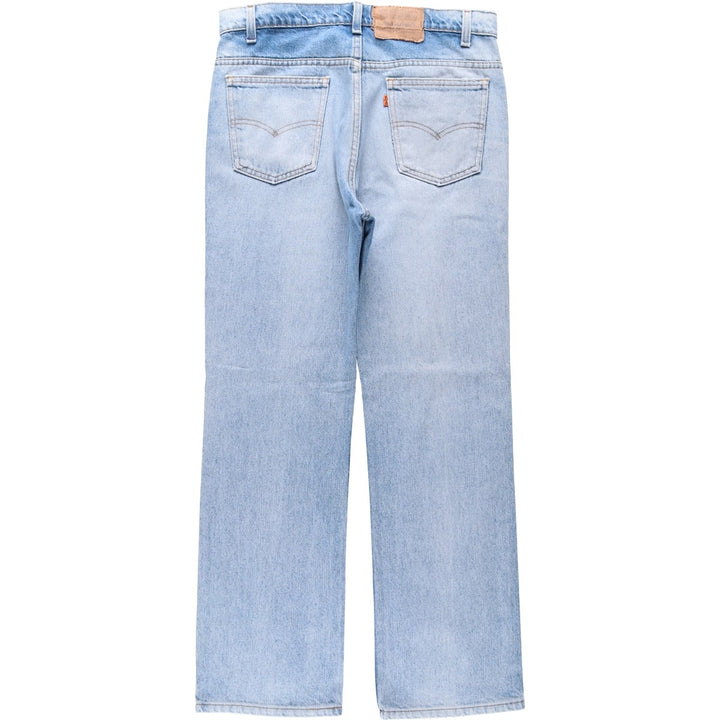 Vintage 80s-90'S Levi's 20517-0217 Orange Tab Bootcut Denim Pants, Made in USA, Men's Size 34 cotton Blue type light blue Vintage Second Hand