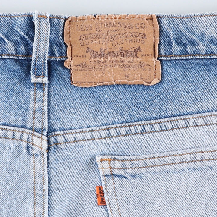 Vintage 80s-90'S Levi's 20517-0217 Orange Tab Bootcut Denim Pants, Made in USA, Men's Size 34 cotton Blue type light blue Vintage Second Hand