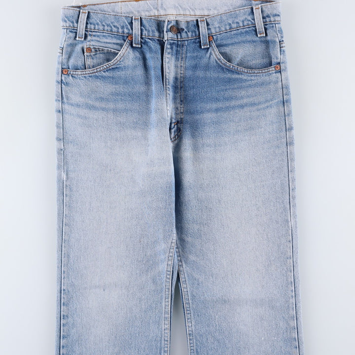 Vintage 80s-90'S Levi's 20517-0217 Orange Tab Bootcut Denim Pants, Made in USA, Men's Size 34 cotton Blue type light blue Vintage Second Hand