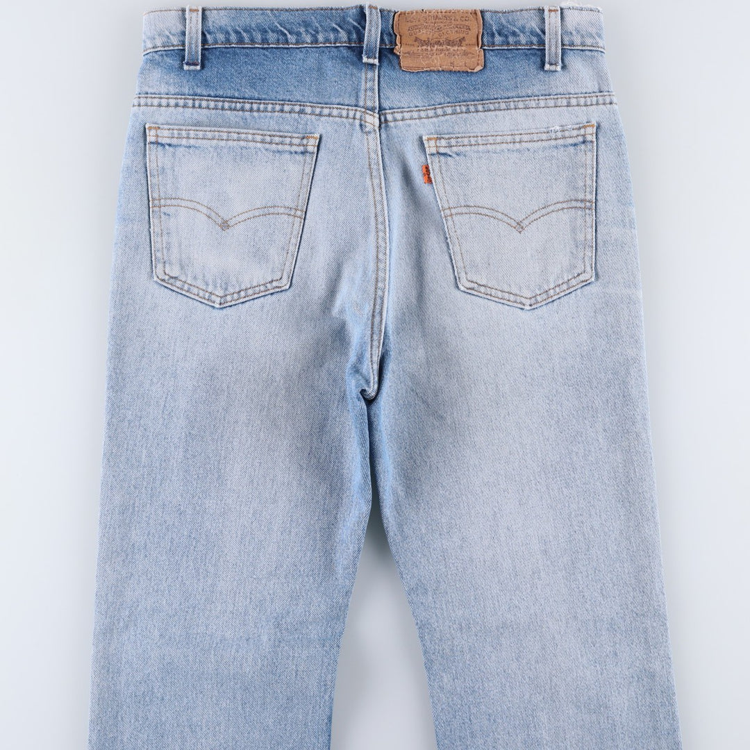 Vintage 80s-90'S Levi's 20517-0217 Orange Tab Bootcut Denim Pants, Made in USA, Men's Size 34 cotton Blue type light blue Vintage Second Hand