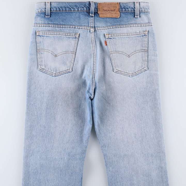 Vintage 80s-90'S Levi's 20517-0217 Orange Tab Bootcut Denim Pants, Made in USA, Men's Size 34 cotton Blue type light blue Vintage Second Hand