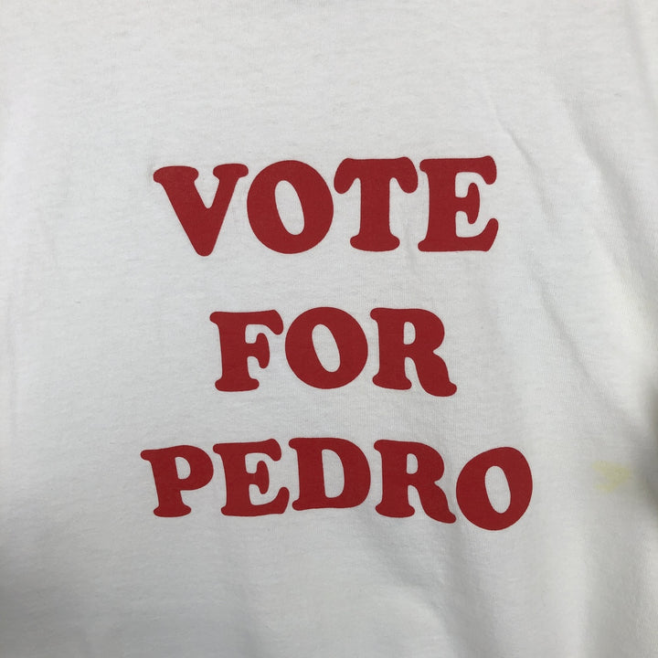 Napoleon Dynamite Print Ringer T-Shirt Movie T-Shirt Men's XL (approx.) cotton white type Vintage Second Hand