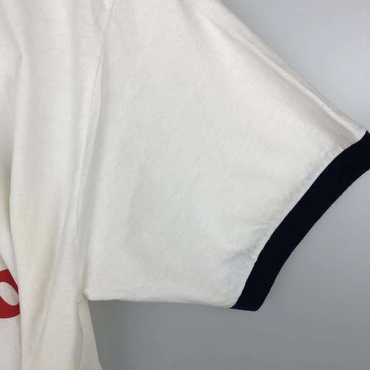 Napoleon Dynamite Print Ringer T-Shirt Movie T-Shirt Men's XL (approx.) cotton white type Vintage Second Hand