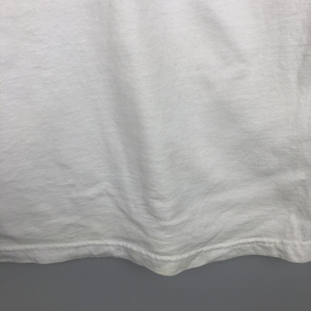 Napoleon Dynamite Print Ringer T-Shirt Movie T-Shirt Men's XL (approx.) cotton white type Vintage Second Hand